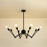 Spider-shaped Wrought Iron Chandelier – Retro Industrial Pendant Light for Coffee Shops and Workshops - This is Spider-shaped Wrought Iron Chandelier Light, a unique and retro industrial style piece that is just perfect for any coffee shop, workshop, or
